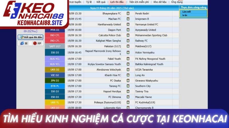 Tìm hiểu Kinh nghiệm cá cược tại Keonhacai